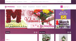 Desktop Screenshot of princessaflowers.com